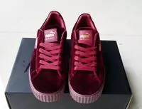 puma baskets basses suede remaster wns velours vin rouge